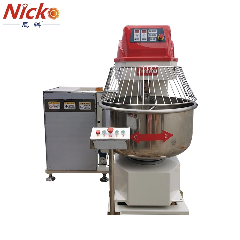 Hornear la masa de la máquina comercial panadería Kneader Mini Pizza mezclador, Cocina Eléctrica de 125kg de harina Amasadora de espiral