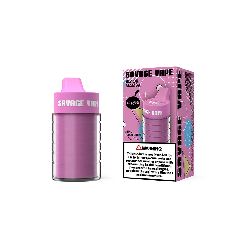 Top Sale Savage Crayon puff 10K Mixed Flavours Pod descartável Vape