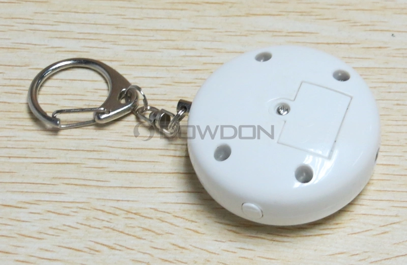 Portable Mini Cute Round Shape Personal Alarm with Flashing LED Light