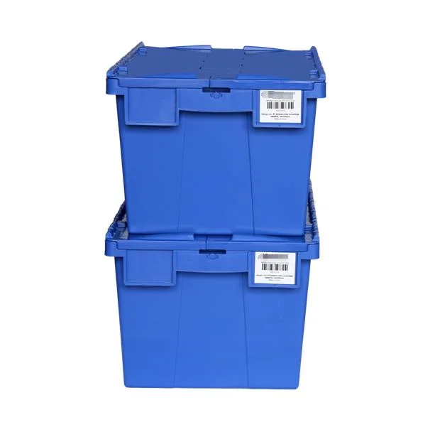 FDA Plastic Storage Crate Boxes in Garments Factory for Cut Garments