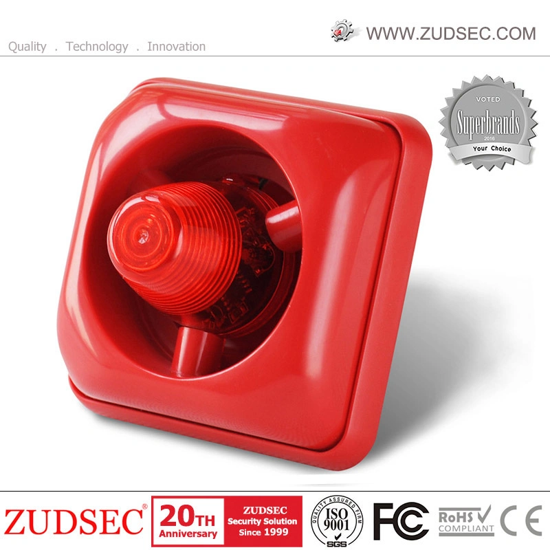 Big Size Wired Outdoor Strobe Alarm Siren with Bell Function