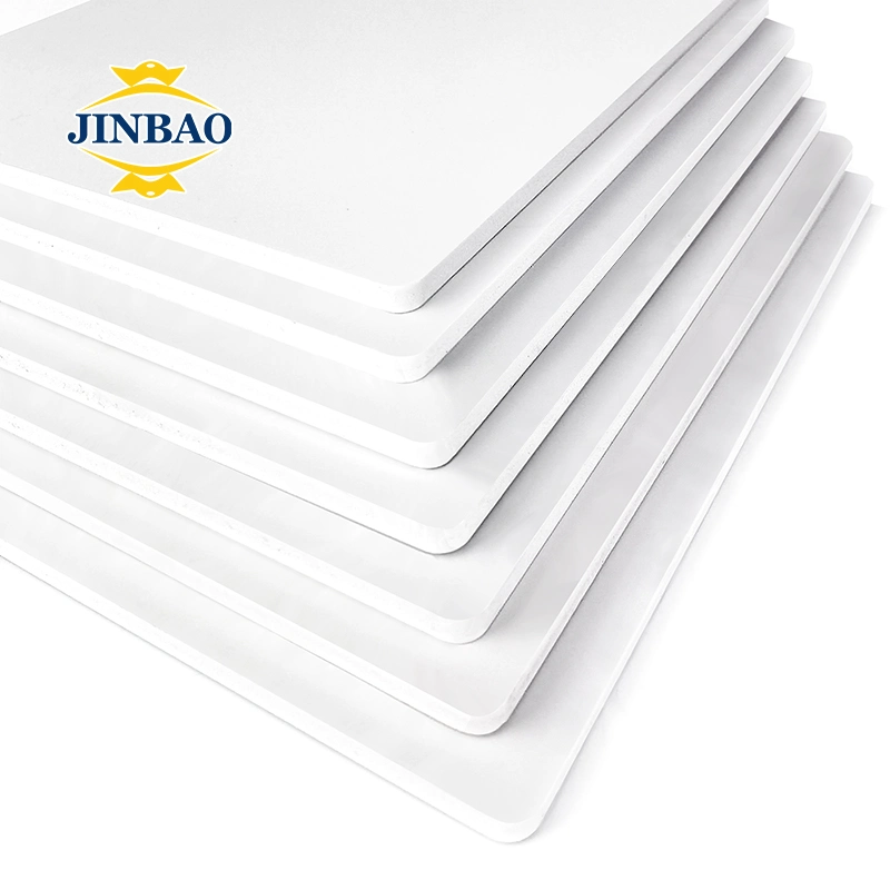 Jinbao Flexible White 3mm Schrank Celuka Freie künstliche starre Wand Panel 5mm Kunststoff ColorSupplier Blatt PVC-Schaumplatte