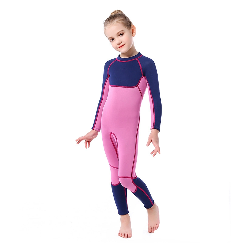 New Style Kids Wetsuit 2.5mm Neoprene Thermal One Piece Girl Swimsuit