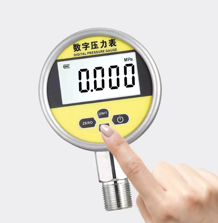 80mm Non-Corrosive to 304 Stainless Steel Digital Pressure Gauge