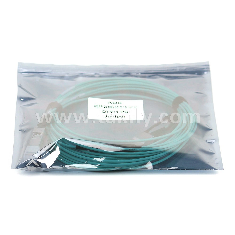 40g 25g 100 g de 10g QSFP a SFP Cable de fibra óptica óptica activa Metro Cable Óptico activo de convergencia de salida de derivación de la AOC Cable Óptico activo