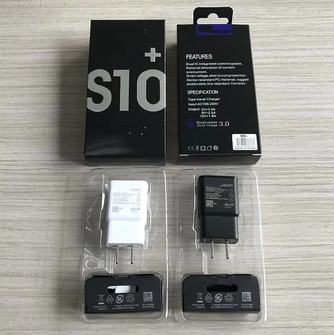 Preço por grosso para nós eu UK Au USB Plug 1:1 adaptador de viagem Fast Chargers para S6 S7 S8 S9