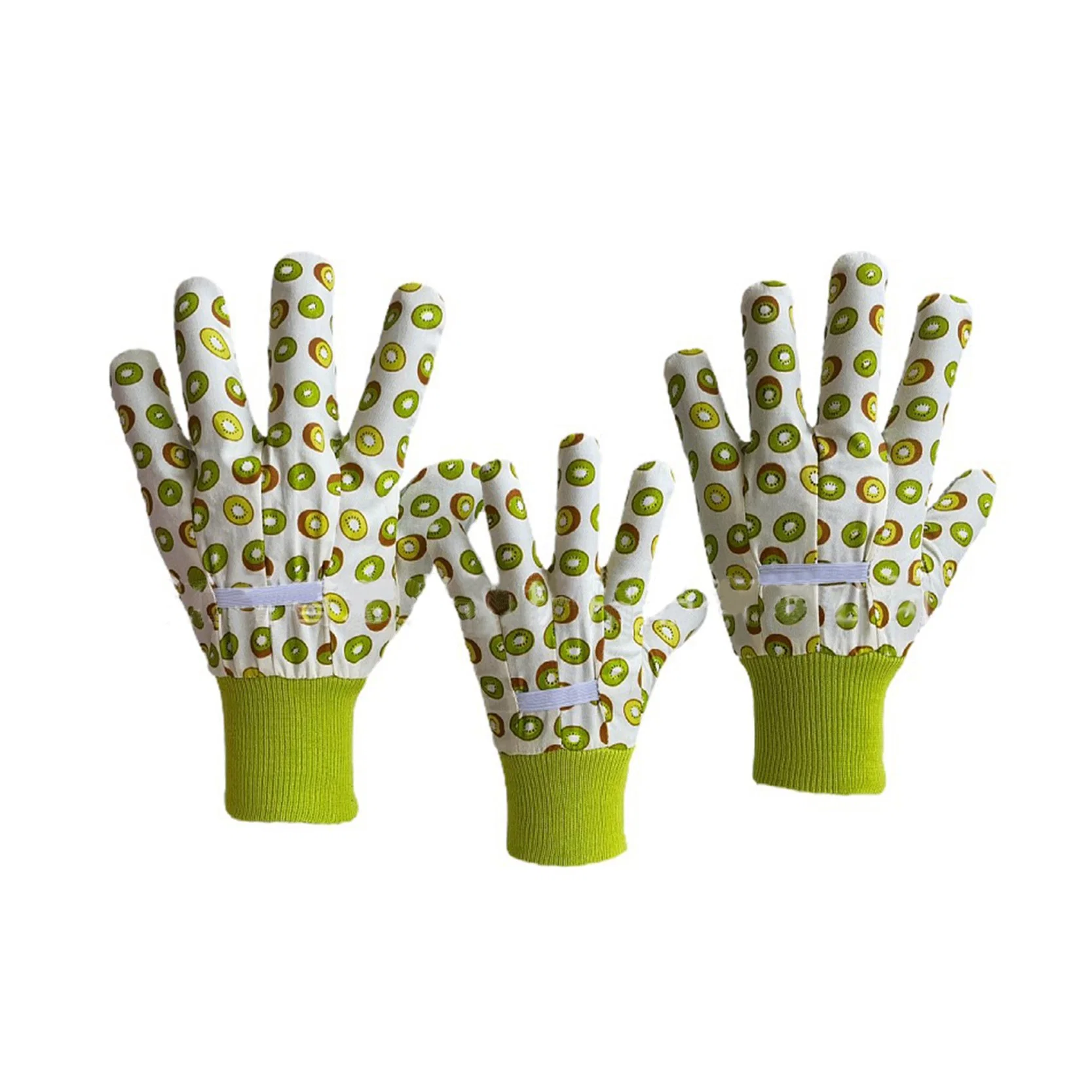 Factory Wholesale/Supplier Flower Printed Parent-Child Canvas Gardening Gloves Baking Protective Labor Protection Hand Safety Gloves