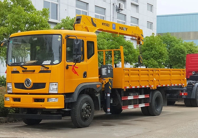 5 Ton Straight Boom Truck Mounted Crane Model Hy5s4 for Sale