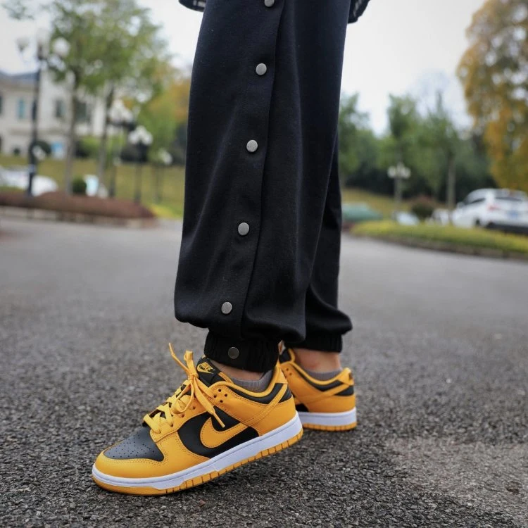 Men Yellow Black Nike Dunk Sb Low Casual Nike Shoes