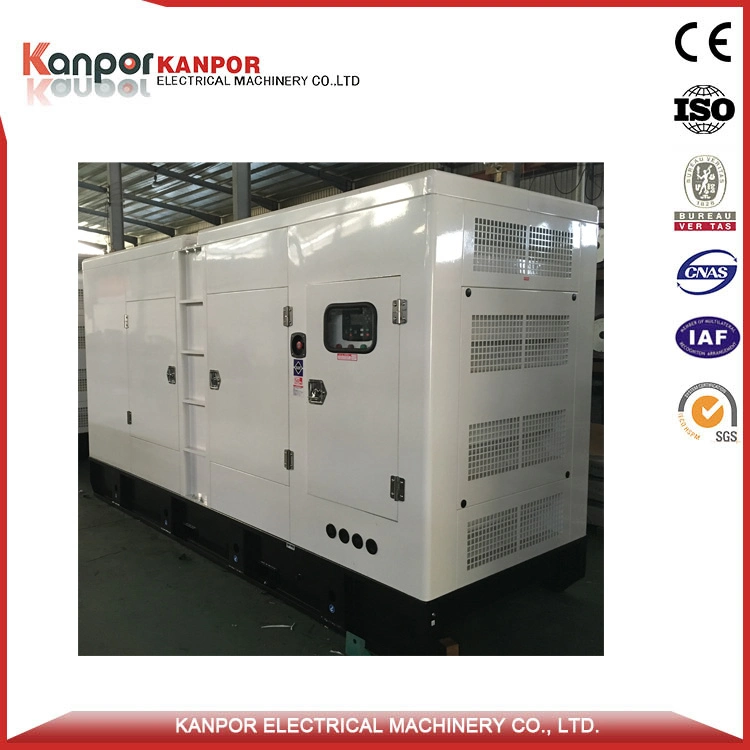 White Diesel Genset Cummins Engine 400kVA with Canopy 1500 Rpm