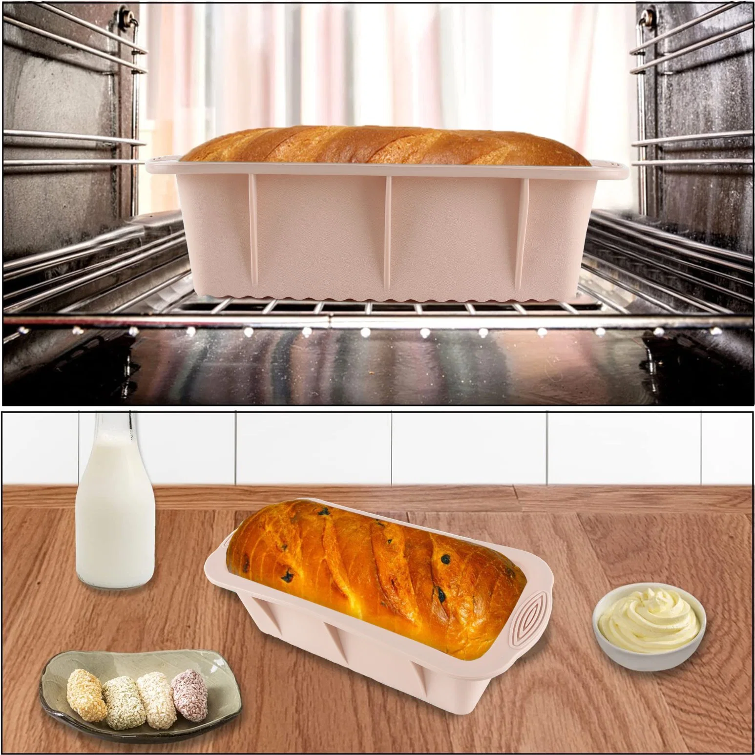 Factory Direct High quality/High cost performance  Food Grade Bakeware Sets Silicone Cake Baking Molds Set for Baking
