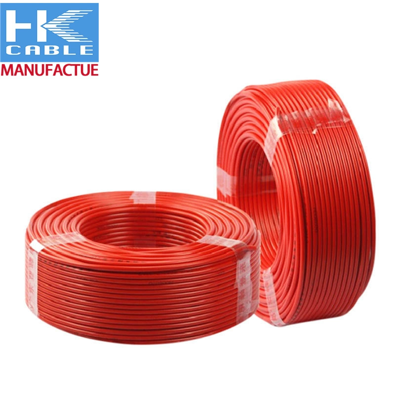 Câble d'alarme incendie toronné solide cuivre blindé PVC rouge 4c Systèmes de sécurité à 4 conducteurs homologués UL 18 AWG 22 AWG