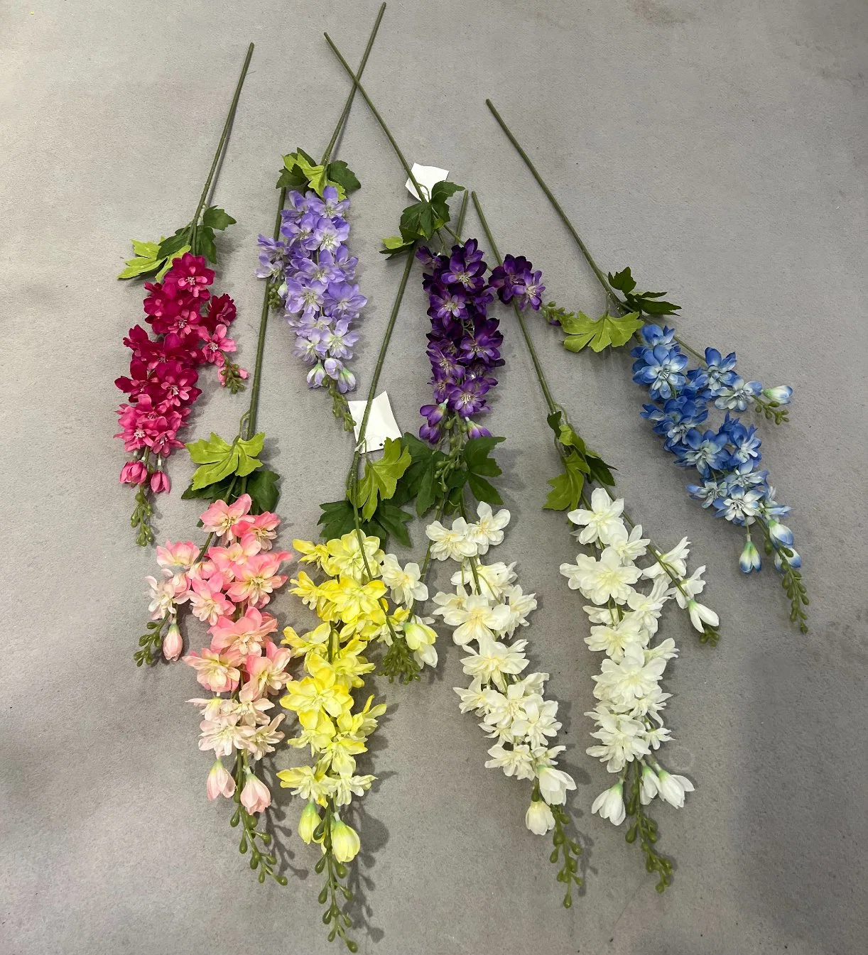 Silk Delphinium Flower Single Stem Delphinium for Wedding Decoration Flower