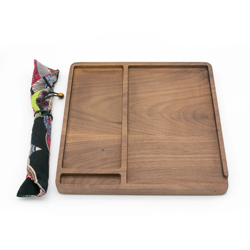 Walnut Hotel Service Wood Tray