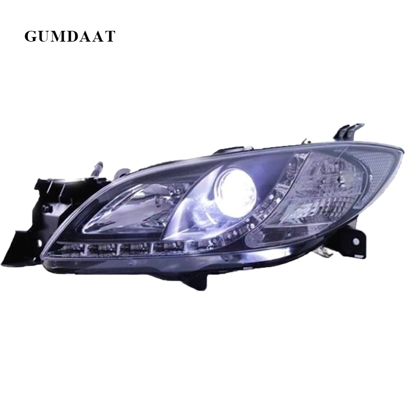 Gumdaat Mazda3 Black DRL LED Projector Head Lights for Mazda 3 Bk 2003 2009 4 Doors Sedan