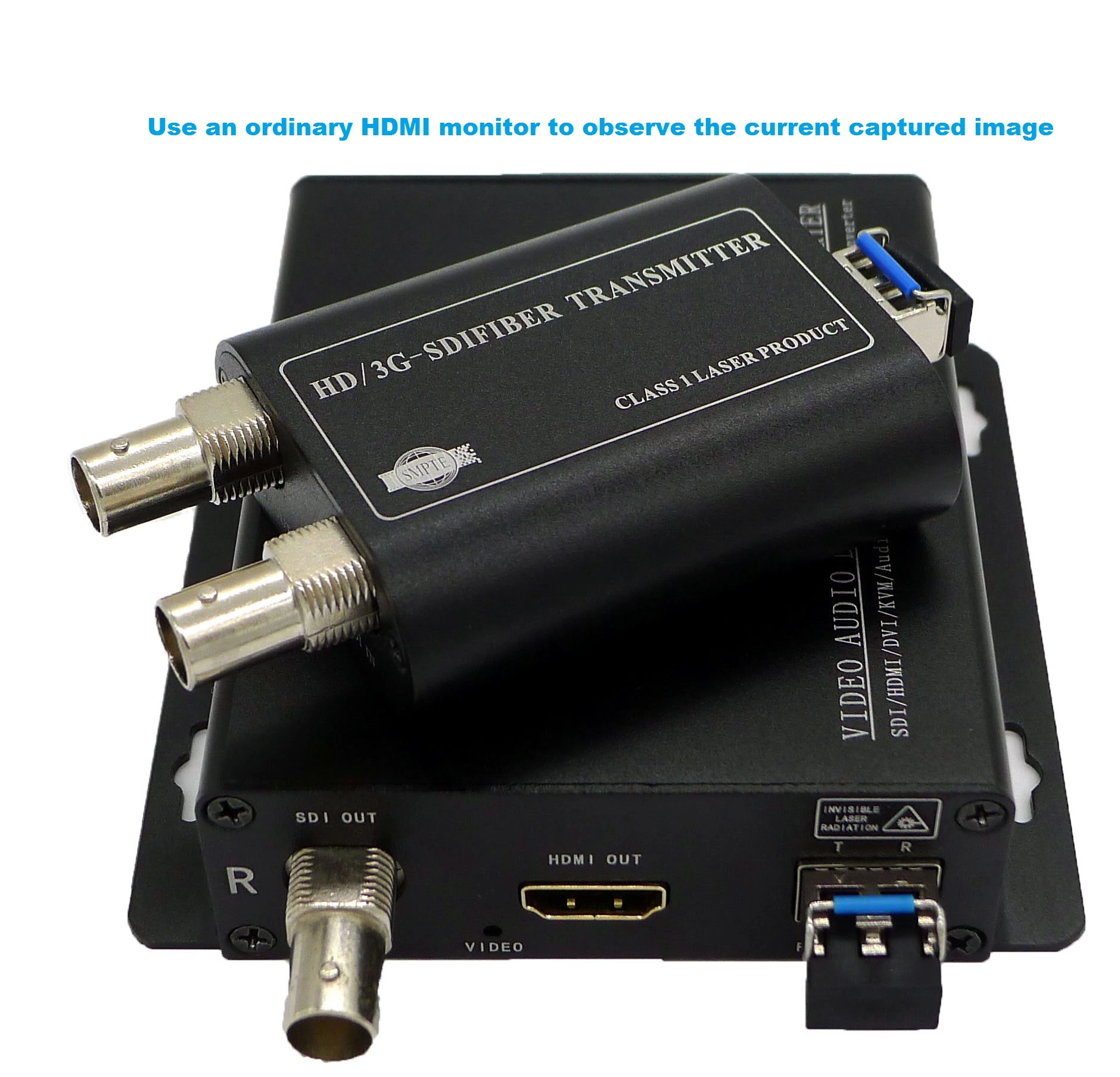 HD-SDI Input HDMI-Output Fiber Converter 3G-SDI Video Fiber Extender with HDMI-Output