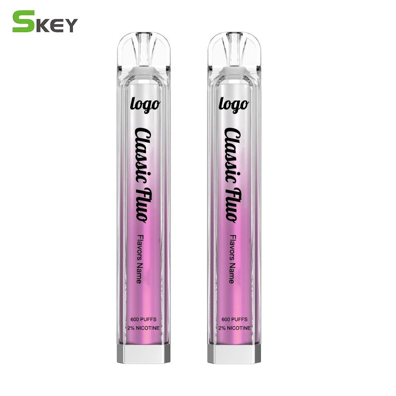 UK Top Sale Crystal Vape Pen 600puffs Mesh Coil Pen Style E-Cigarette OEM Only with Tpd