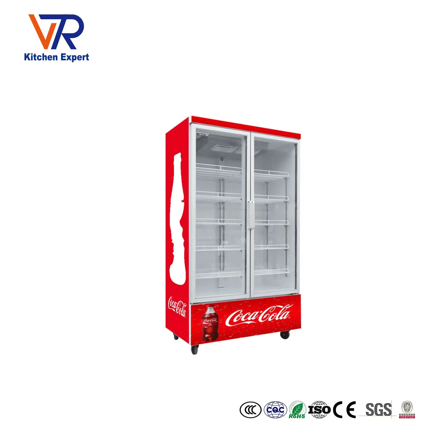 Meilleur prix Coke Cooler Excellent Beer Wine Beverage Fridge Réfrigérateur National Glass Door Drink Fridge