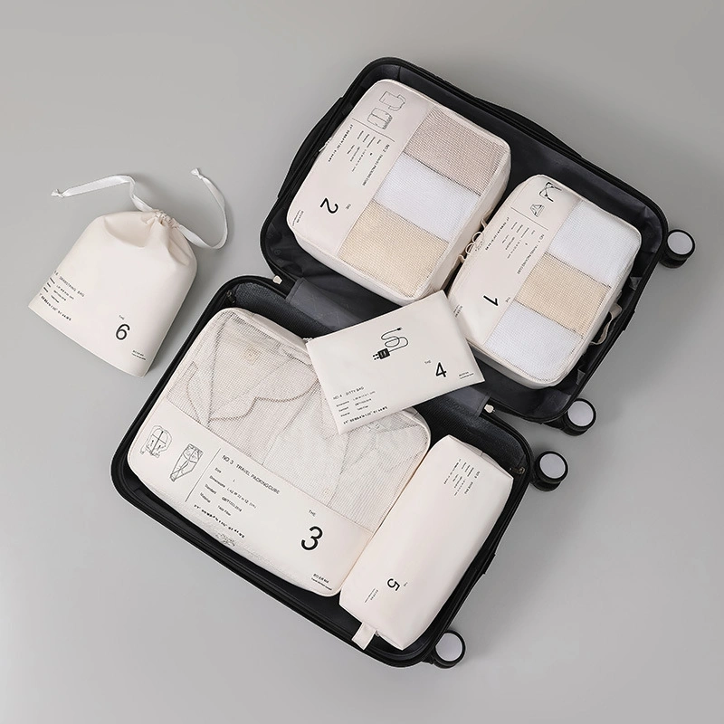 Voyage sous-vêtements rangement Multifunctional portable valise à roulettes Classification des vêtements Voyage Ensemble de sacs
