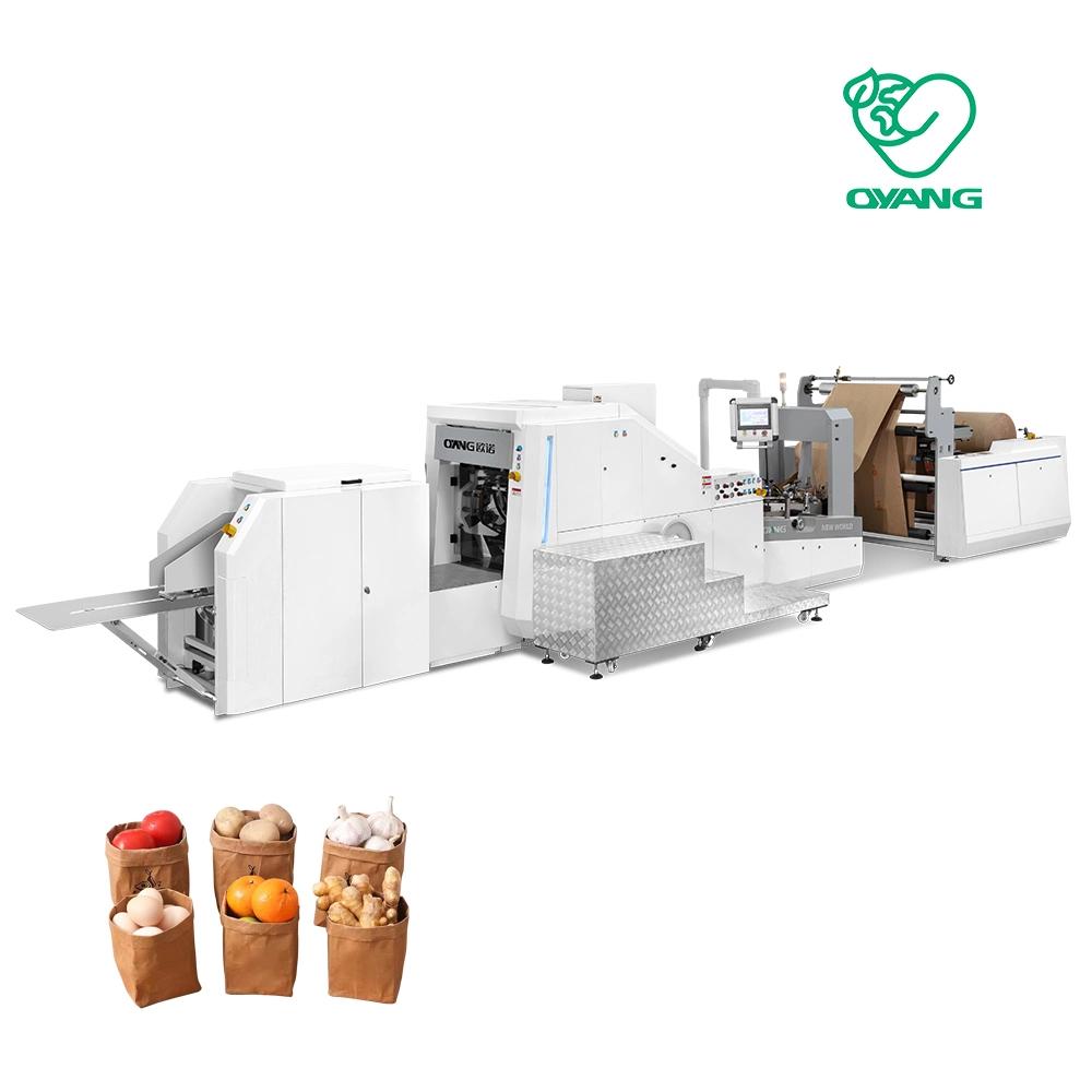Fabricante de máquinas para fazer sacolas de papel para compras / transporte / frutas / alimentos de marcas chinesas bem conhecidas. ODM.