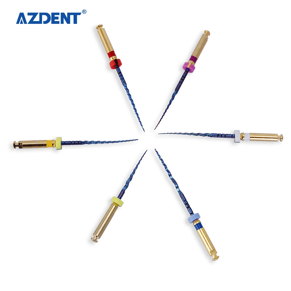 Azdent Dental Engine Utilisez les limes rotatives super rotatives Niti activées par la chaleur pour les canaux endodontiques des racines de 25 mm Sx-F3