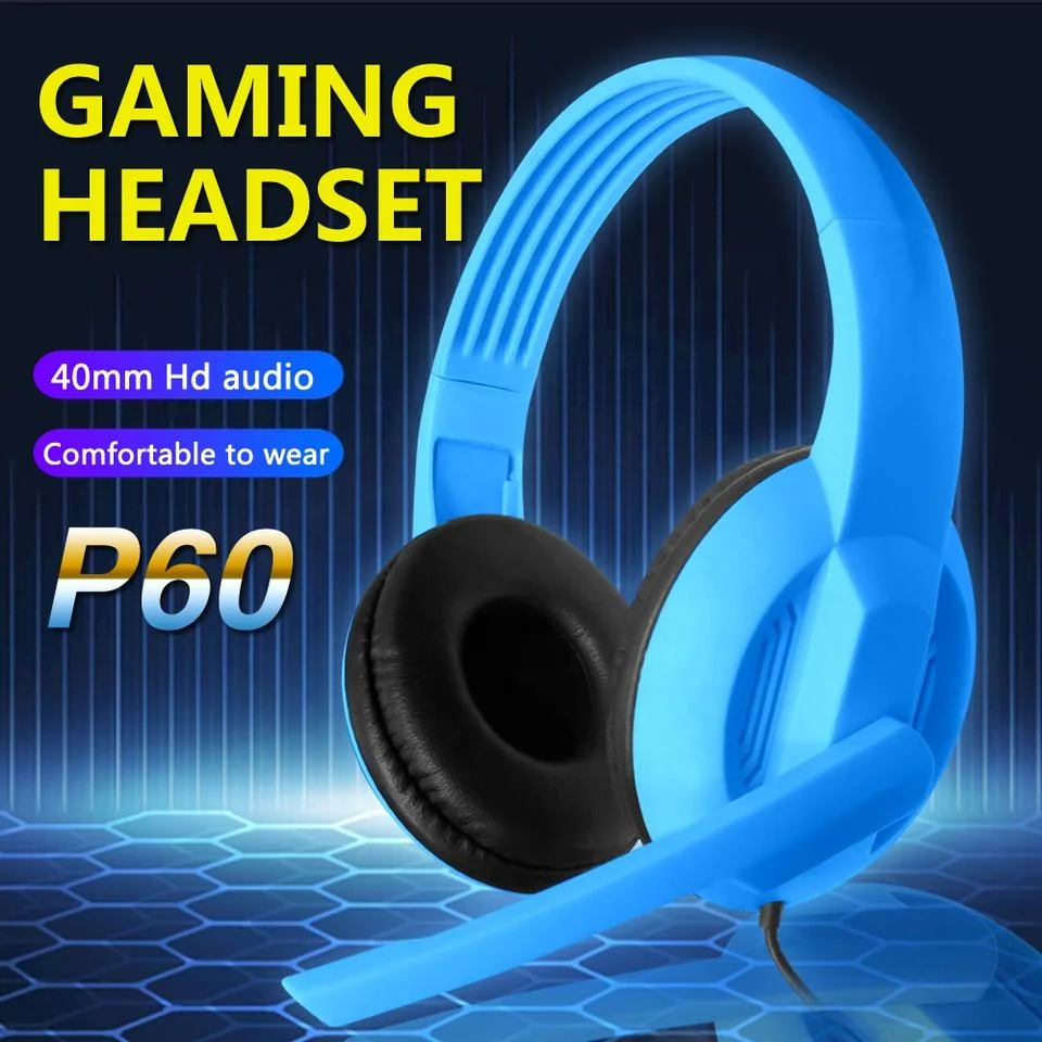 Factory Direct P60 Headset with Voice Control with Microphone Wired Headphones