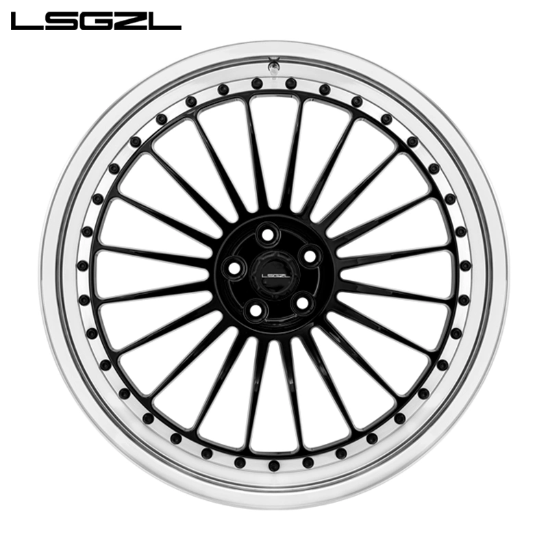 Deep Concave Glossy Black Passenger Car Wheel for BMW Mercedes BMW Audi 5X114.3 5X120 5X130