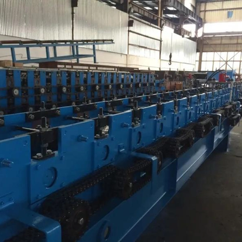 11kw Galvanized Vineyard Post Grape Stake Roll Forming Machine with Punching Press Vineyard Pole Machines