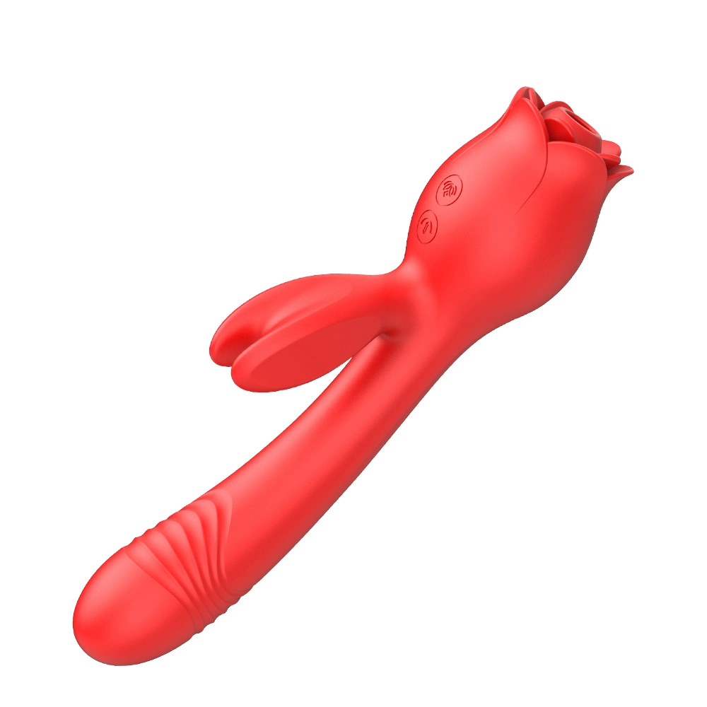 2023 Newest Rose Shape Rabbit Shape Best Massager Couple Sucking Sex Toy Best Vibrator G Spot