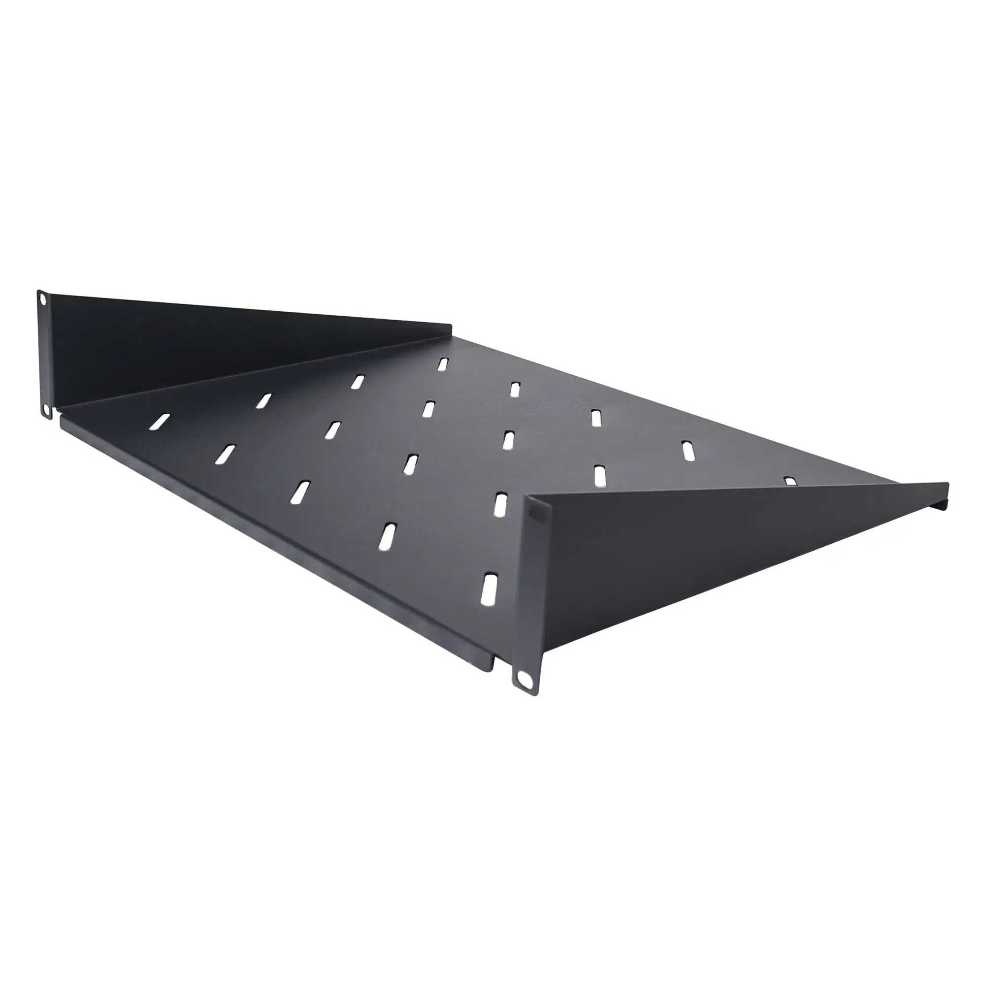 19" 2u Universal Vented Rack Mount Cantilever Shelf