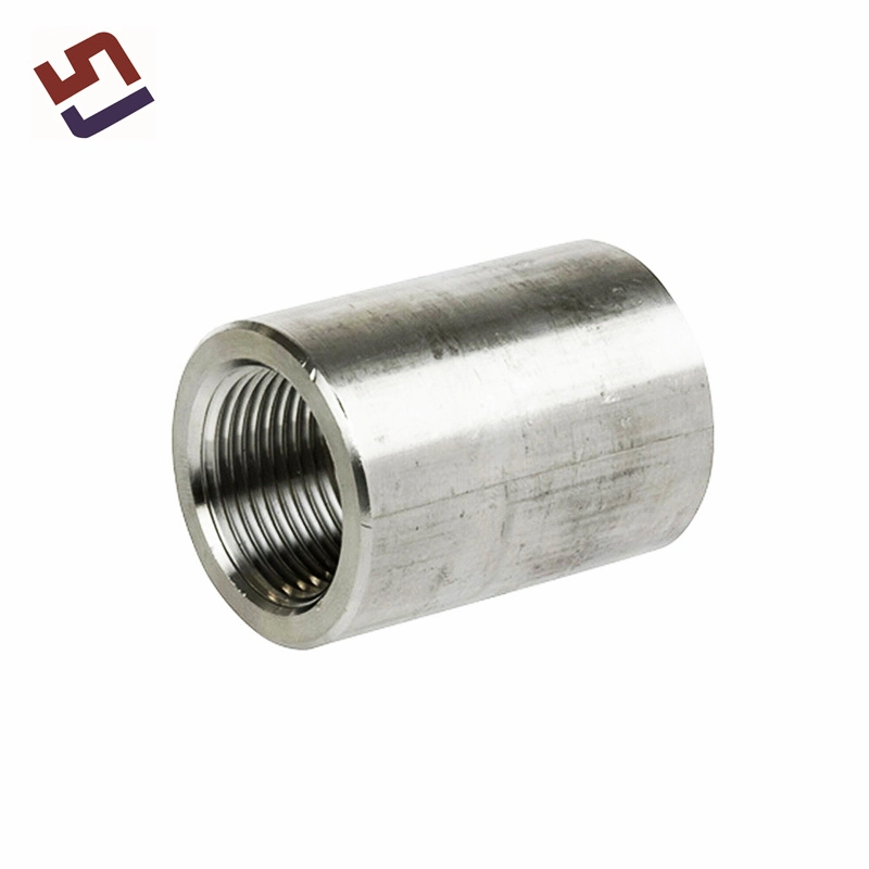 CNC Stainless Steel Tube Fitting Milling Turning Threaded Full/Half Coupling