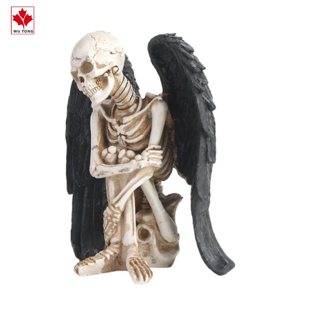 Halloween Skeleton Angel Decoration Holiday Art Resin Craft