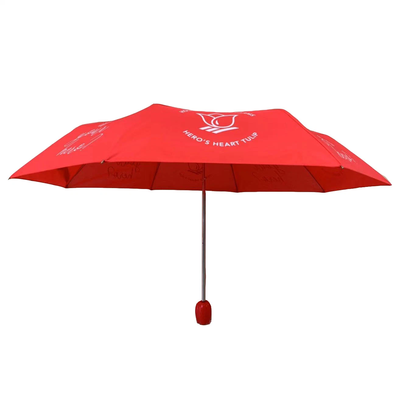 Beautiful Rose Handle Gift 3 Folding Rain Umbrella Mini Light