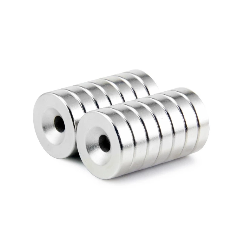 Powerful Countersunk Magnetic Disc Neodymium Magnets with Screw Hole