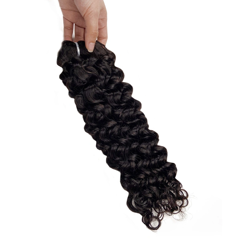 Fblhair Wholesale/Supplier Thick Virgin Hair Weft Water Wave 3 Bundles Deal #1b