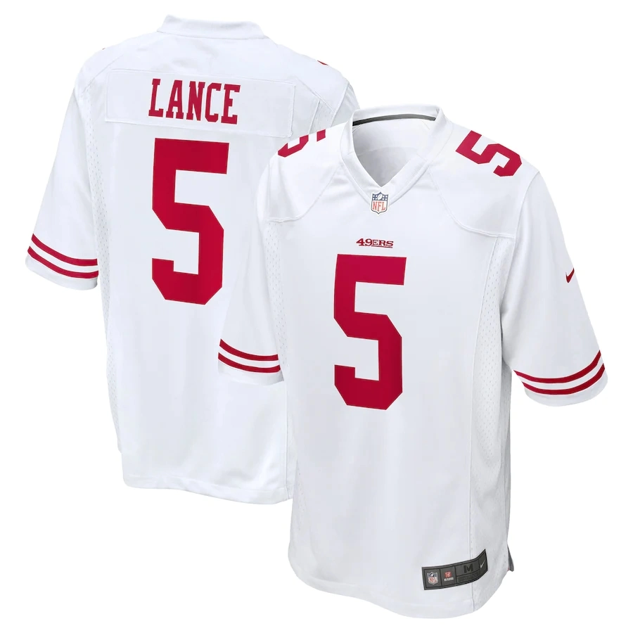 49ers Jerseys 5 Trey Lance Camisetas de fútbol