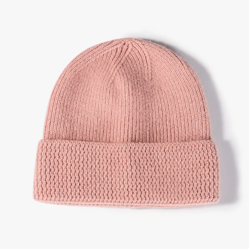 Alta qualidade de Promoção de Inverno de malha simples Beanie Hat com o logotipo personalizado ao ar livre com chapéus de Inverno Fashion mulheres Beanie de malha