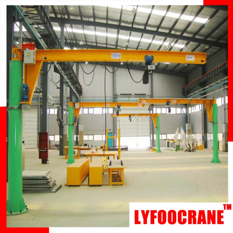 Fixed Column Jib Crane with Hoist (250kg, 500kg, 1t, 2t, 3t, 5t)