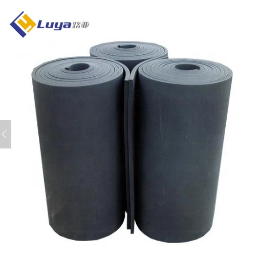 1 Inch Thick Black PU Rubber Foam Insulation Sheet Roll