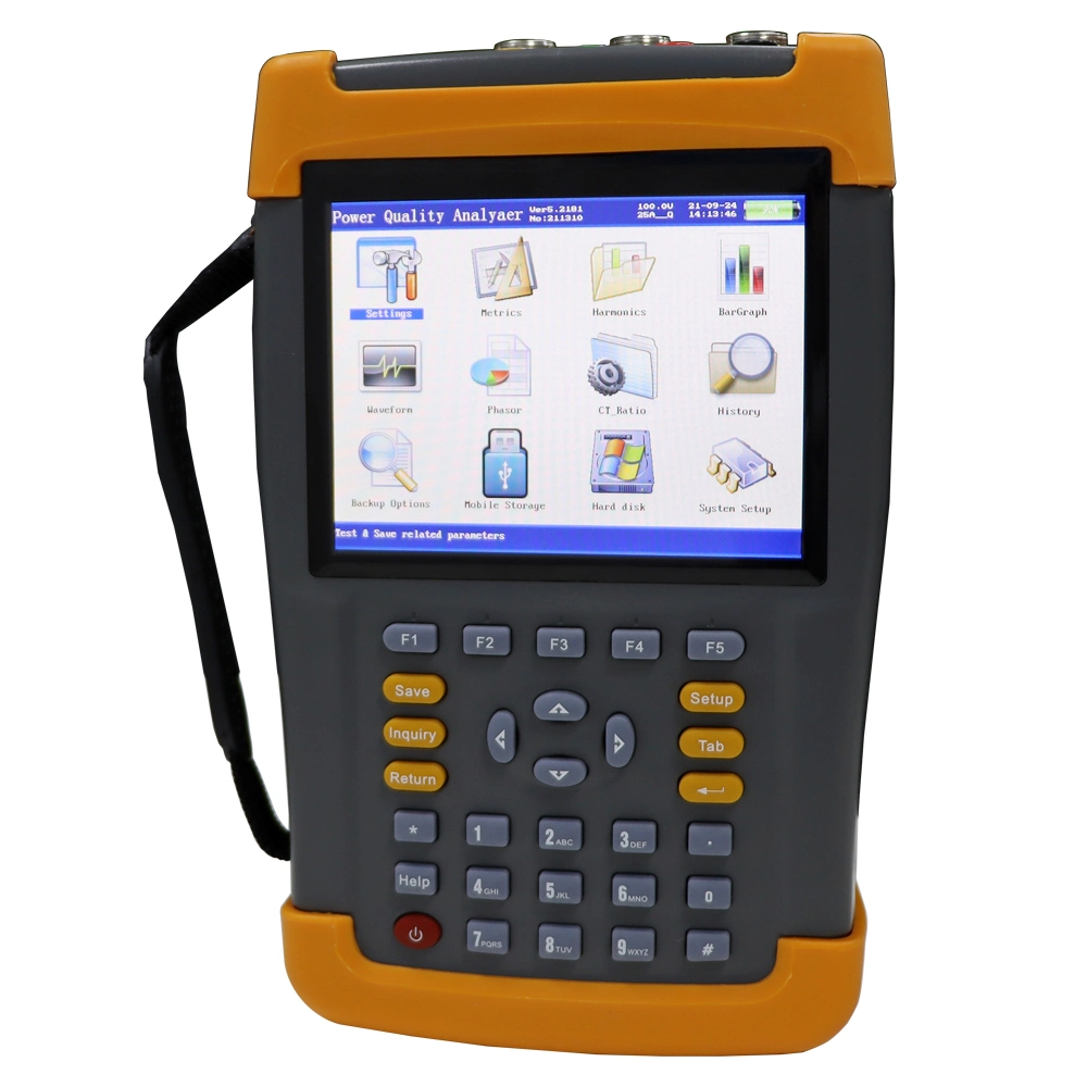 Portable Handheld 3 Phase Power Quality Analyzer