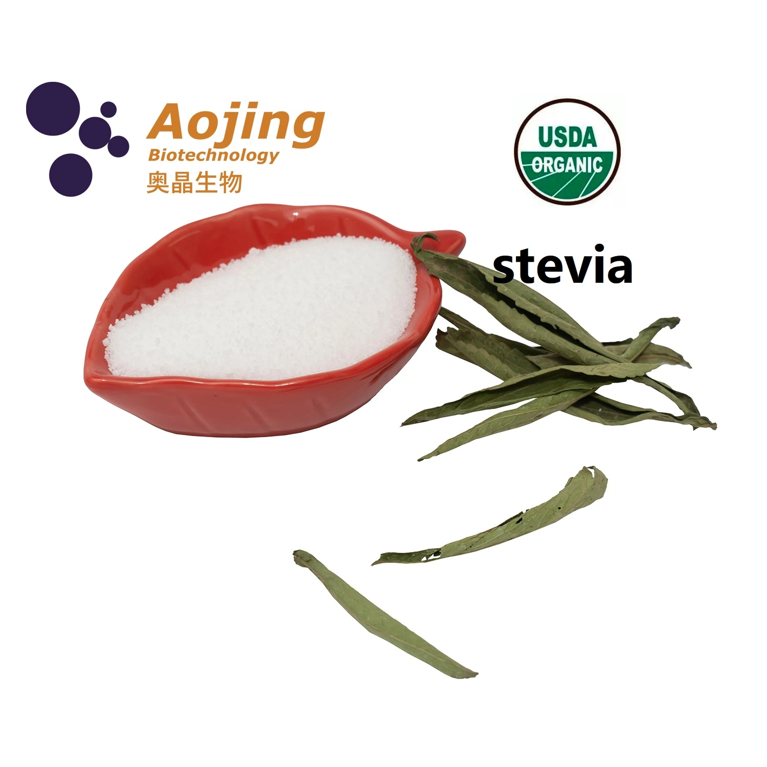 Fast Sale Zero Calorie High Sweetness Organic Stevia Sweetener Natural Stevia Leaf Extract E960A Food Additive Ingredient Low Price for Food and Beverage