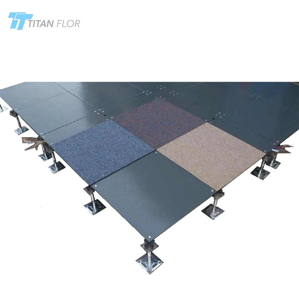 Good Performance 600X600 Carpet Cover Bare Finished Raised Floor System for Office