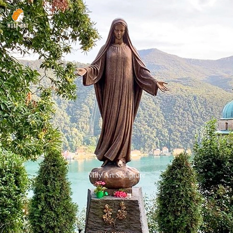 La Artesanía de Latón Bronce fundición de metal en pie de la cruz de Jesús crucificado la escultura cristiana católica regalos