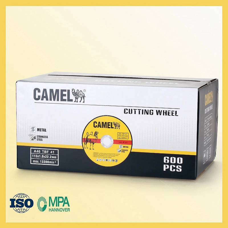 Camello 4.5" Tipo de disco abrasivo de Rueda de corte abrasivos