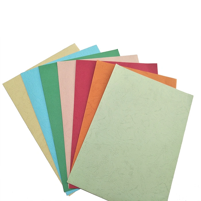High Quality Colored Embossed Leather Grain Paper