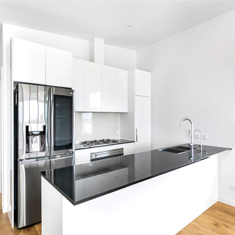 Wholesale Apartment Kitchen & Vanity Modern Design White Lacquer Kitchen Cabinets