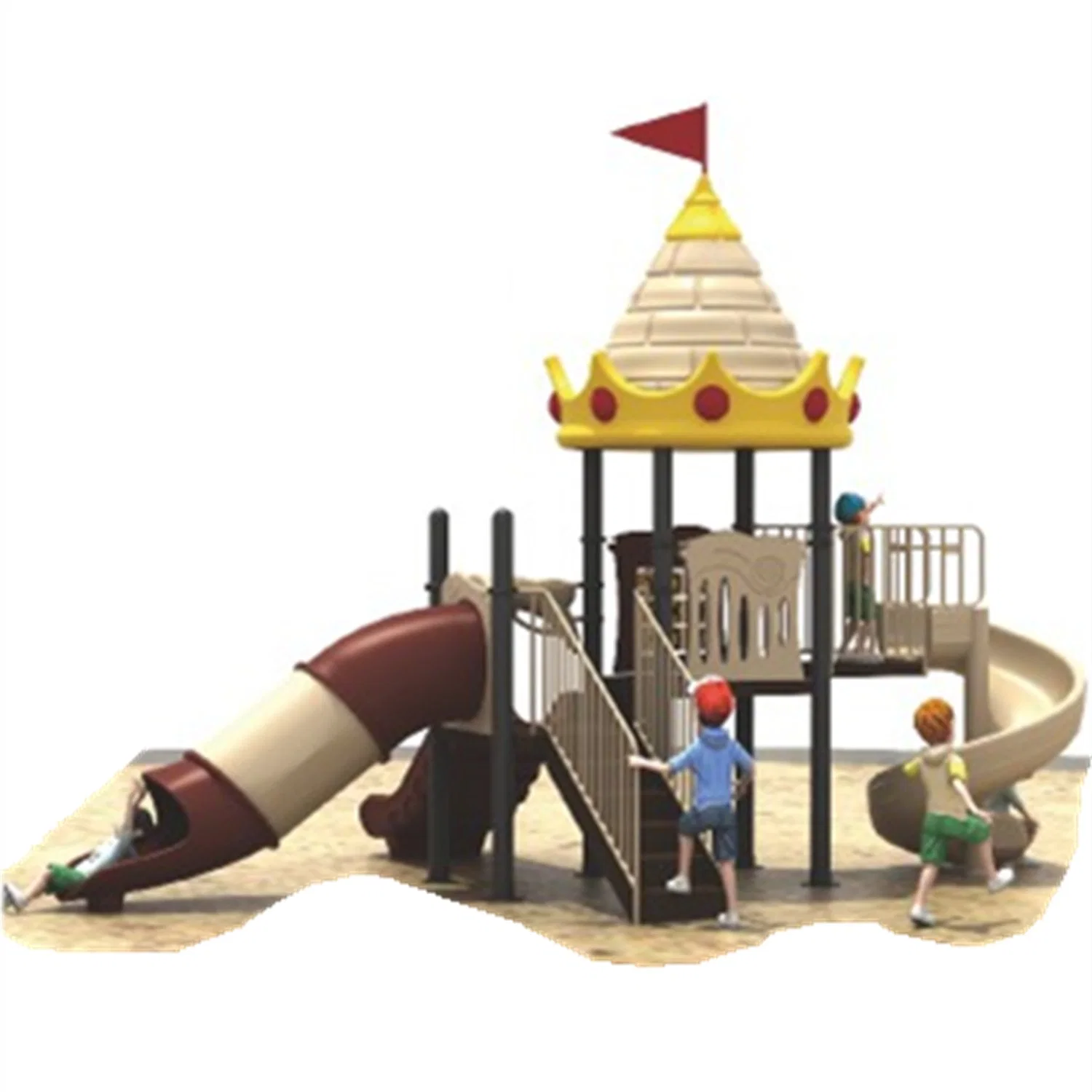 Outdoor Playground Slides Children's Amusement Park Equipment Combination 279b