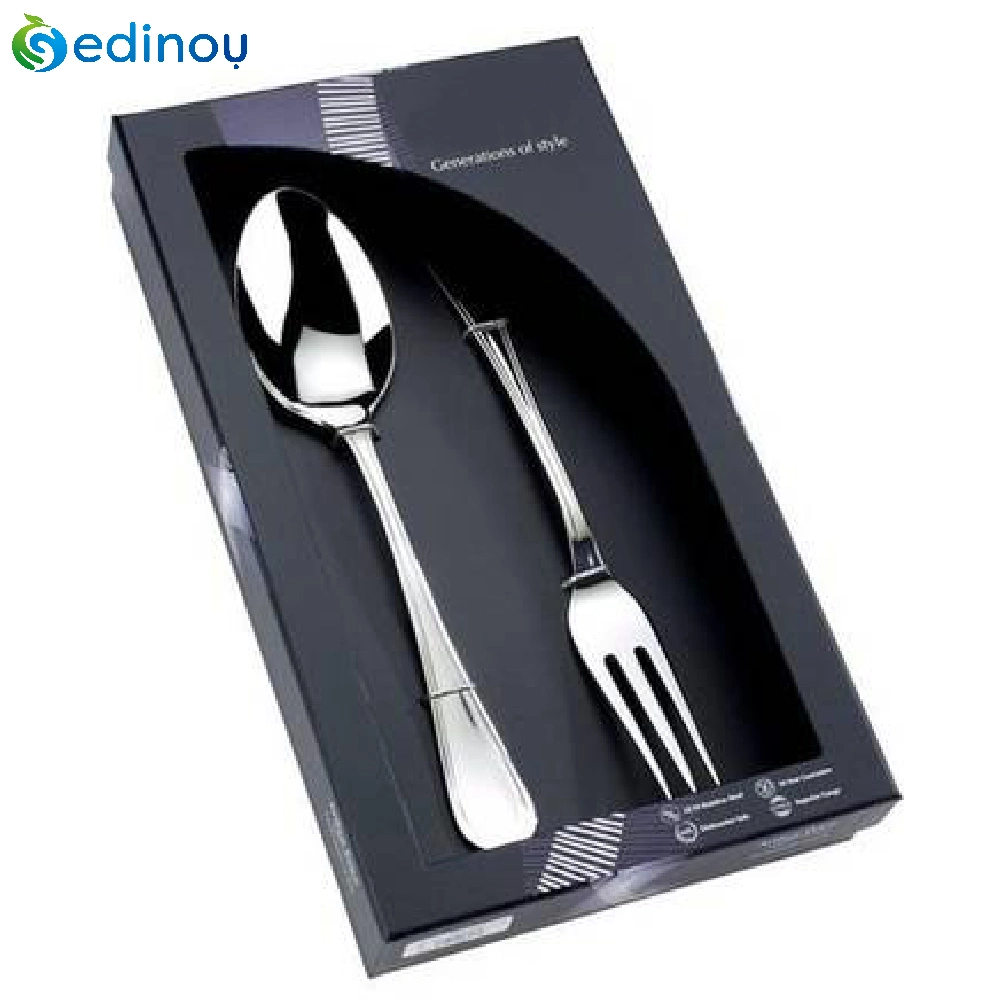 Tableware Transparent PVC Window-Opening Box Black Paper Drawer Box Spoons Packaging Box for Spoons/Chopsticks/Knife/Fork