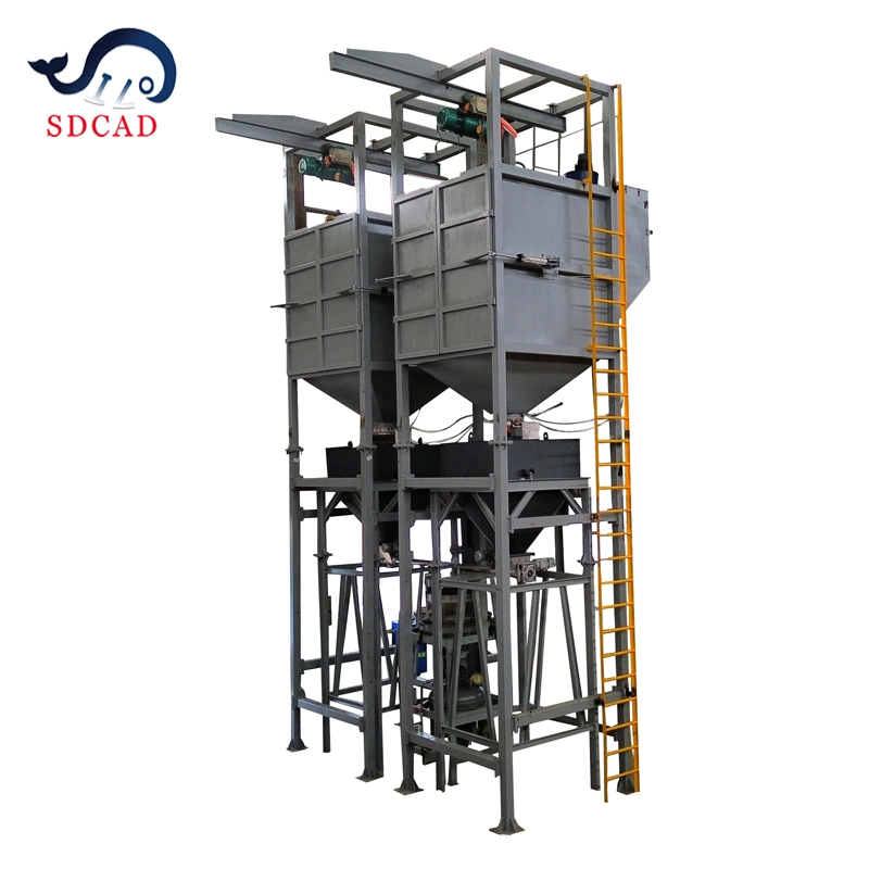 Sdcad 1000kg Bulk Bag Rubber Plastic Granule Packing Machine Unloading Station