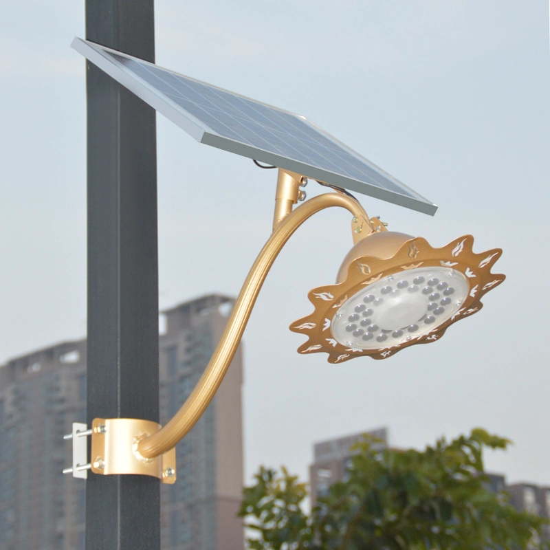 LED Home Outdoor Split أو Integrated Type اختياري بقوة 60 واط 100 واط 200 واط، مصباح حديقة نور الشمس بالزهور الشمسية، مصباح حديقة